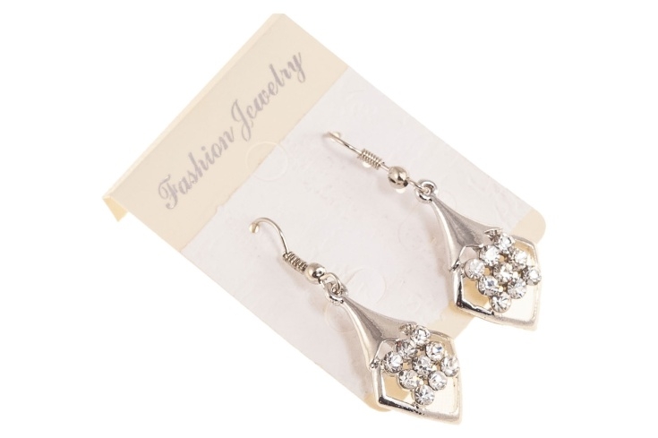 Dżetowe, wiszące kolczyki