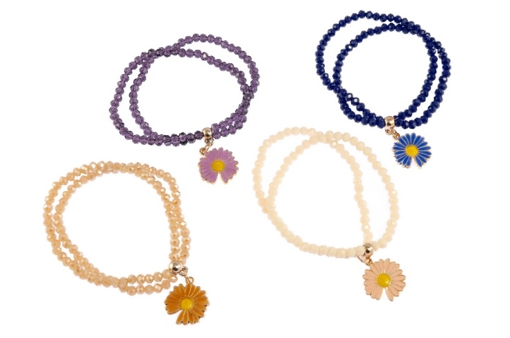 Bransoletki ze stokrotkami