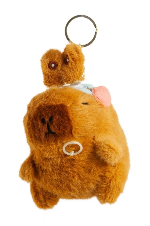 Brelok kapibara z ruszającymi się uszami