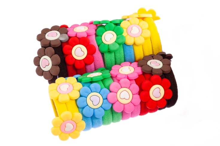 Gumki z kwiatuszkami