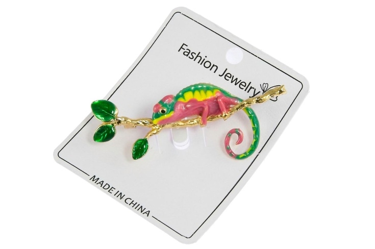 Broszka kameleon